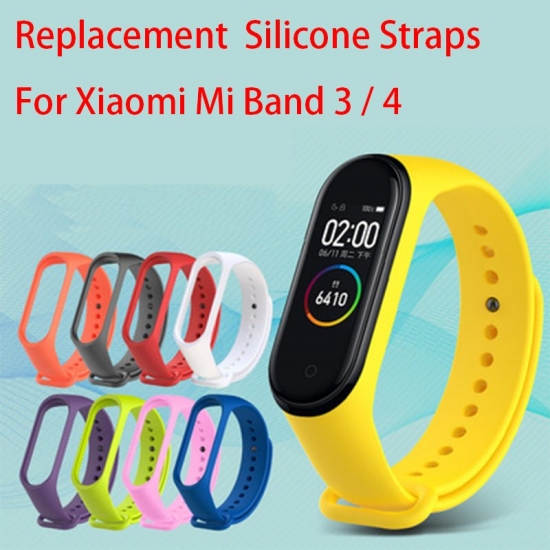 Colors Strap For Xiaomi Mi Band 3 4 Silicone Wristband Bracelet Replacement Strap For Xiaomi Miband 5 6 Wrist Color Soft Straps