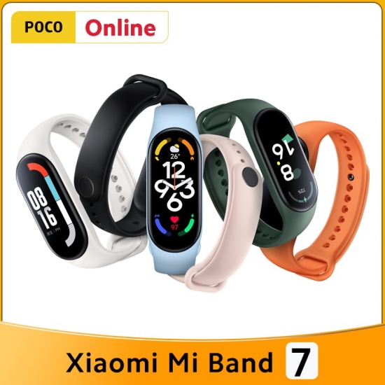 2022 Xiaomi Mi Band 7 Smart Bracelet 1-62-amp;Quot; Amoled Screen Blood Oxygen Fitness Traker Bluetooth Wristband Smart Watch Vs Band 8