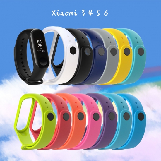 Smart Accessories - Silicone Strap For Xiaomi Mi Band 3 4 5 6 Bracelet Xiaomi Sport Smartwatch Soft Wrist Band Replacement Strap For Xiaomi Miband