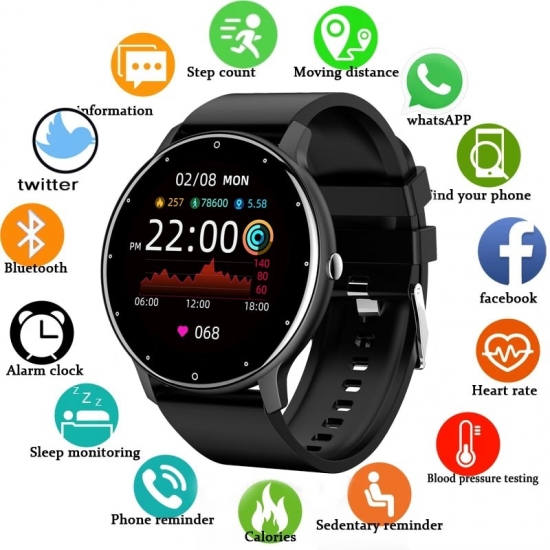 2023 Smart Watch Men Women Full Touch Screen Sport Fitness Watch Man Ip67 Waterproof Bluetooth For Android Ios Smartwatch Men