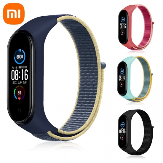 Smart Accessories - Nylon Strap For Xiaomi Mi Band 7 4 3 5 6 Bracelet Replacement Correa Strap Wristband Sports Breathable Bracelet For Miband 5 4 3