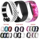 Smart Accessories - Compatible With Amazon Halo Silicone Two-color Strap Amazon Bracelet Butterfly Buckle Strap Graphic Print Wristband