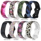 Smart Accessories - Compatible With Amazon Halo Silicone Two-color Strap Amazon Bracelet Butterfly Buckle Strap Graphic Print Wristband