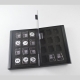 Modern Style Silver Black Red Aluminum Memory Card Storage Case Box Holders For Micro Memory Sd Card 24Tf