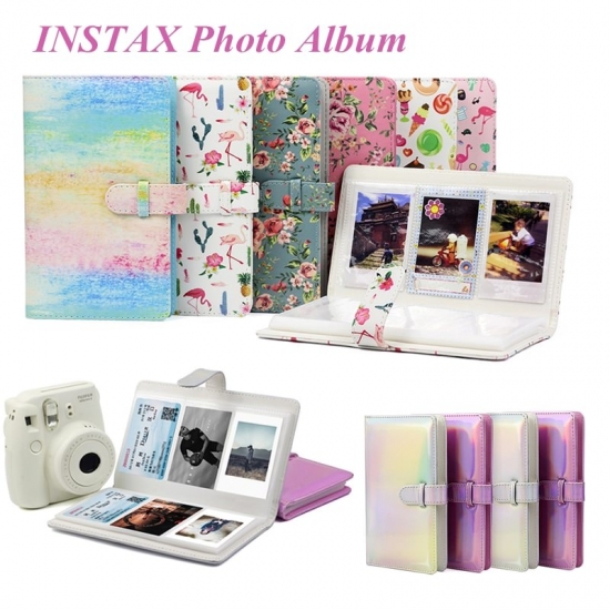 Instax Mini Film Photo Album 96 Pockets Pu Leather Picture Case For Fujifilm Instax Mini 11 8 9 7 Mini Film 3 Inch Photo Album