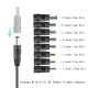 Olaf Usb To Dc Power Cable 5V To 12V  Boost Converter 8 Adapters Usb To Dc Jack Charging Cable For Wifi Router Mini Fan Speaker
