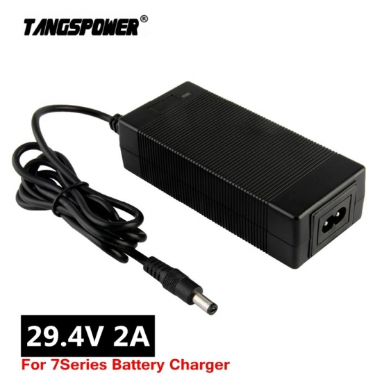 29-4V 2A Lithium Battery Charger For 24V 25-2V 25-9V Electric Scooter Electric Bicycle 7Series Li-ion Battery Charger
