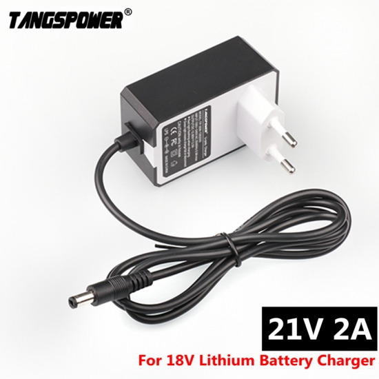 21V 2A 18650 Lithium Battery Charger For Electric Screwdriver 18V 5S Li-ion Battery Wall Charger Dc 5-5 * 2-1 Mm High Quality
