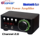Woopker Bluetooth 5-0 Hifi Power Amplifier 50Wx2 Channel 2-0 Home Car Digital Audio Amp Usb U-disk Tf Music Player