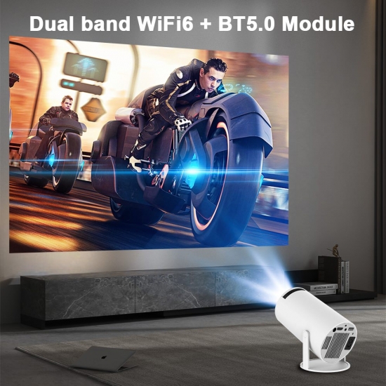 Transpeed Projector 4K Android 11 Dual Wifi6 200 Ansi Allwinner H713 Bt5-0 1080P 1280*720P Home Cinema Outdoor Portable Projetor