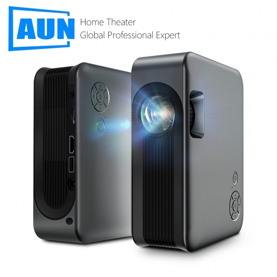 Aun Mini Projector 4K A30C Pro Smart Tv Home Theater Cinema Portable Wifi Projectors Battery Led Beamer For Sync Phone 3D Movie