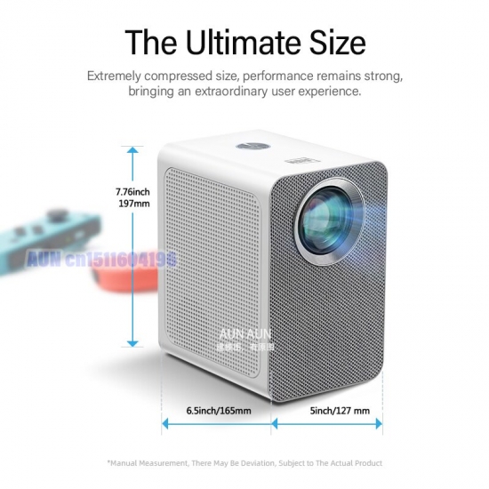 Aun Et50S Mini Projector Android Full Hd 1080P Home Theater Cinema Projectors Led Portable 4K Video Beamer Wifi Mobile Phone