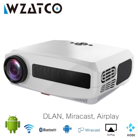 Wzatco C3 Led Projector Android 11-0 Wifi Full Hd 1080P 300Inch Big Screen Proyector Home Theater Smart Video Beamer
