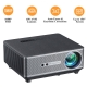 Yaber K1 650 Ansi Projectors Auto Focus-Keyston Wifi6 Bluetooth Full Hd 1080P Projector 4K Support Led Home Theater Projector