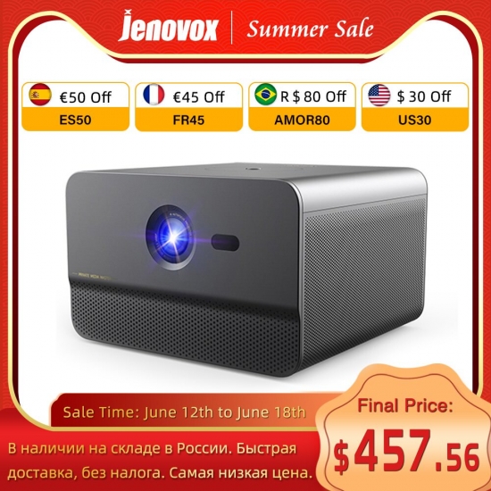 Jenovox M3000 Pro Dlp Projector Produce By Changhong 1080P Projector Support 4K Video Home Theater 3D Android Smart Tv With Memc