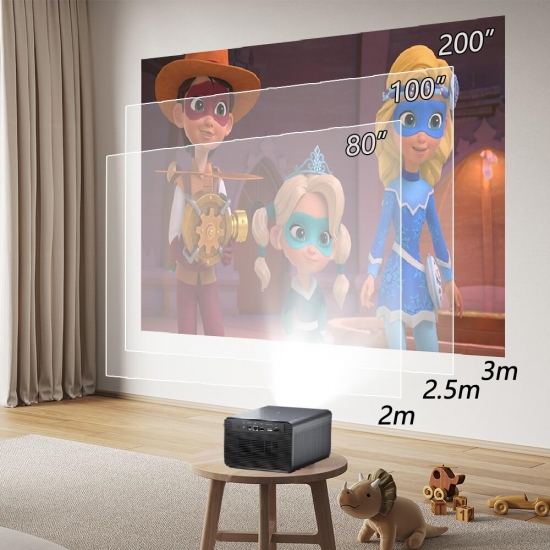 Jenovox M3000 Pro Dlp Projector Produce By Changhong 1080P Projector Support 4K Video Home Theater 3D Android Smart Tv With Memc