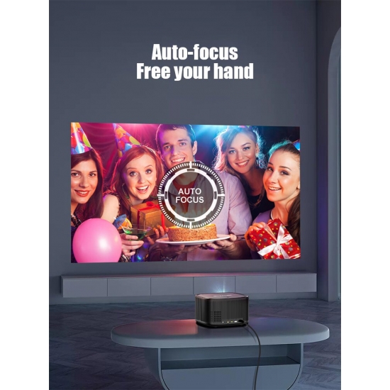 Byintek X30 1080P Full Hd Licensed Netflix Tv System Ai Auto-focus Dolby Smart Wifi Lcd Led Video Home Theater Projector