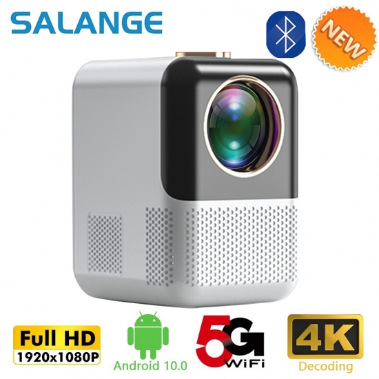 Salange P700 Wifi Bluetooth Support 1080P Projector Hd Movie Beamer Android 10 4K Video Home Theater Sync Ios Android Pk T2 Max
