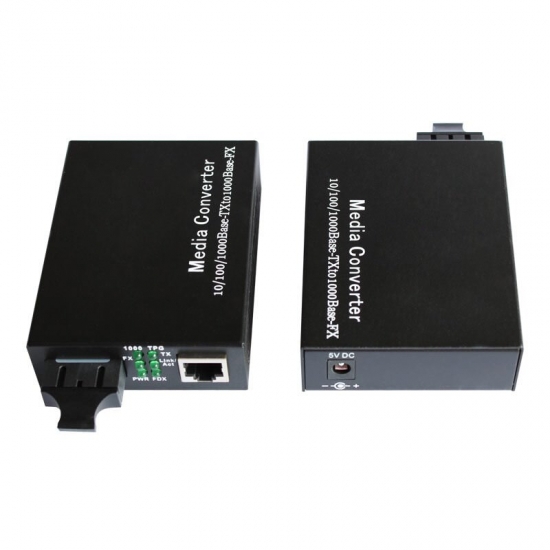 Optical Fiber Media Converter Ams- Mc701-Sc701 Led Fiber Convertor Fiber Optic Cable For External Led Display