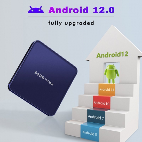 2023 H96 Max V12 Rk3318 Smart Tv Box Android 12 4G 64Gb 32G 4K Dual Wifi Bt Media Player H96Max Tvbox Set Top Box 2Gb16Gb