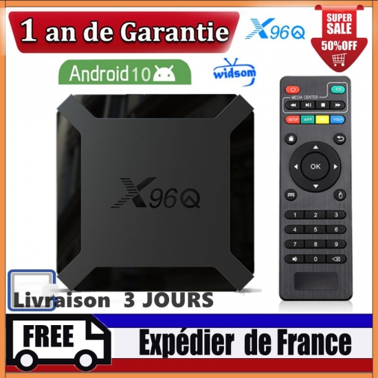 Best X96Q Smart Android 10-0 Tv Box Allwinner H313 1G8G 2G16G Media Player X96Q Smart Ip Tv Set Top Box Ship From France