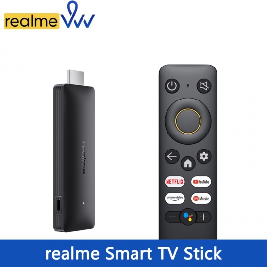Realme Smart Google Tv Stick 1Gb 2Gb Ram 8Gb Rom Arm Cortex Bluetooth 5-0 Google Assistant Tv Stick Global Version Media Player