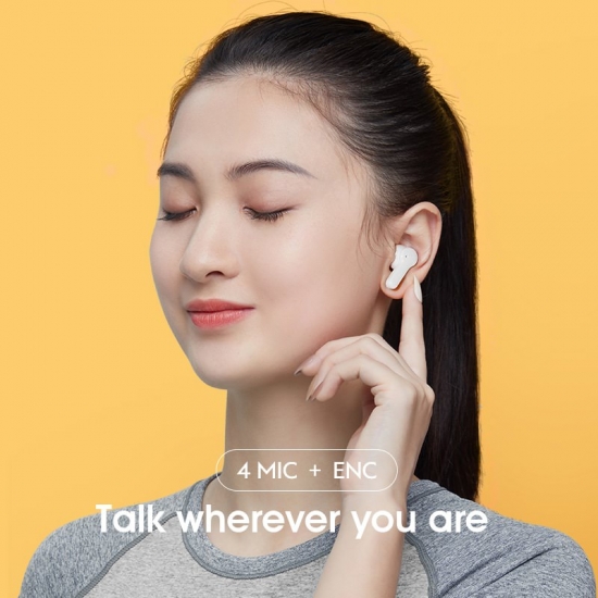 Qcy T13 Bluetooth Headphone V5-1 Wireless Tws Earphone Touch Control Earbuds 4 Microphones Enc Hd Call Headset Customizing App