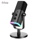 Fifine Usb-Xlr Dynamic Microphone With Touch Mute Button,Headphone Jack,I-O Controls,For Pc Ps5-4 Mixer,Gaming Mic Ampligame Am8