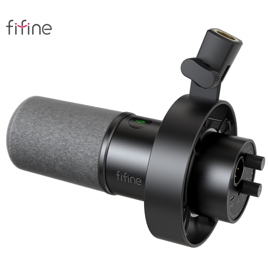 Fifine Usb-Xlr Dynamic Microphone With Shock Mount,Touch-mute,Headphone Jack-amp;Amp;Volume Control,For Pc Or Sound Card Recording -k688