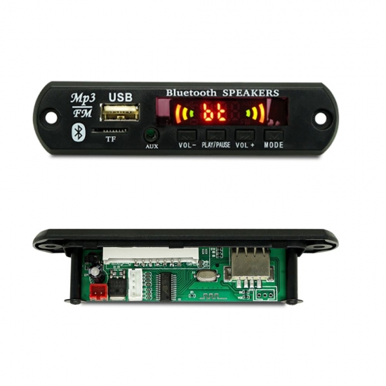 New Bluetooth 5-0 Mp3 Player Decoder Board Fm Radio Tf Usb 3-5 Mm Aux Module Music Receiver Car Kit Audio Amplifier Board