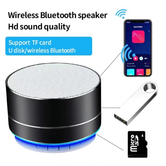 Wireless Bluetooth Audio Mobile Phone Subwoofer Mini Card Computer Outdoor Portable Sound Box Lock And Load Spray High