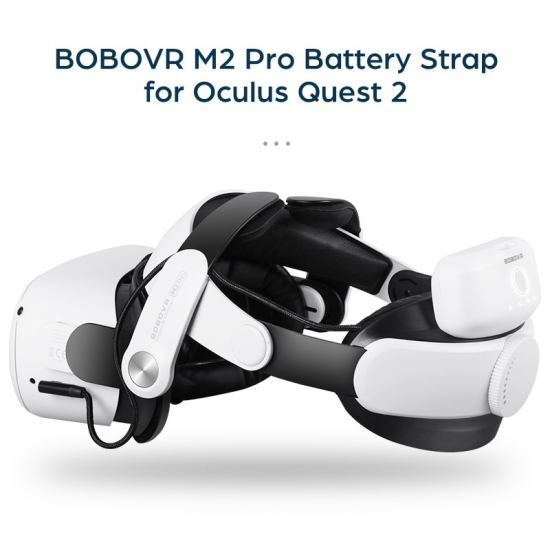 2023New Bobovr M2 Pro Battery Strap For Oculus Quest 2 Elite Strap B2 Battery Pack F2 Air Fan No Fog Interface C2 Carrying Bag C