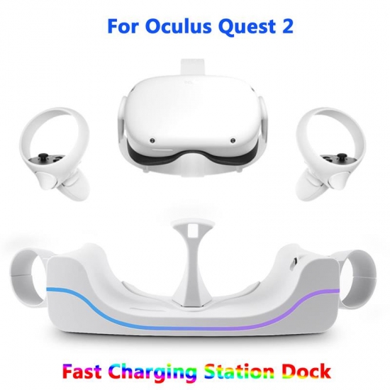 For Oculus Quest 2 Fast Charging Station Dock Holder Usb Type-c Magnetic Charger Stand For Oculus Quest 2 Vr Headset Controller