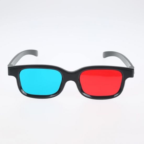 1Pc Brand New 3D Glasses Portable High Quality Black Frame Red Blue Universal For 3 Dimensional Anaglyph Movie Game Tv Dvd