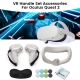 Vr Protective Cover Set Touch Controller Shell Case With Strap Handle Grip For Oculus Quest 2 Vr Accessories