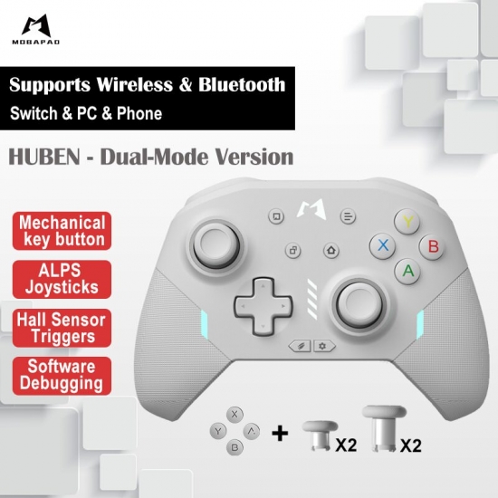 Mobapad M9S Wireless Controller Mechanical Elite Gamepad Vibration Linear Trigger Key Alps Joystick Hall Trigger For Switch Pc