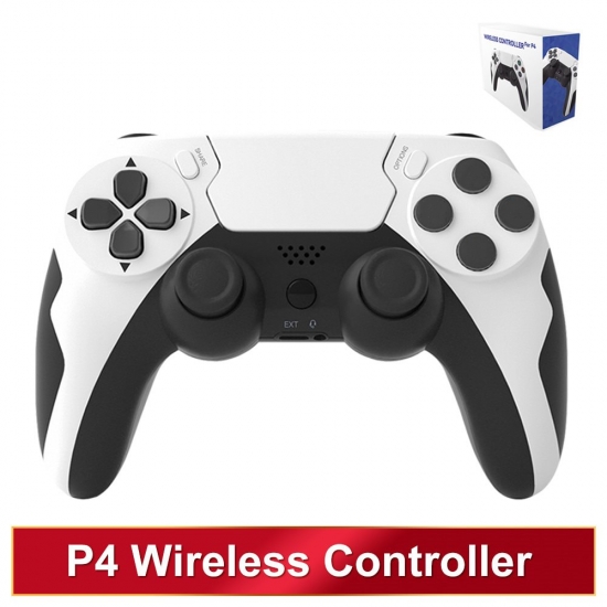 New Wireless Controller Bluetooth Gamepad Double Vibration 6Axis Joypad With Touchpad Microphone Earphone Port For Ps4 Ps3 Pc