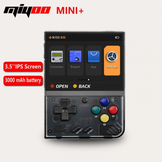 Miyoo Mini Plus Portable Retro Handheld Game Console 3-5-inch Ips Hd Screen Children-s Gift Linux System Classic Gaming Emulator