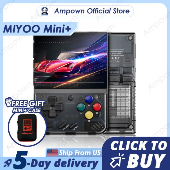 Miyoo Mini Plus Portable Retro Handheld Game Console V2 Mini+ Ips Screen Classic Video Game Console Linux System Children-s Gift
