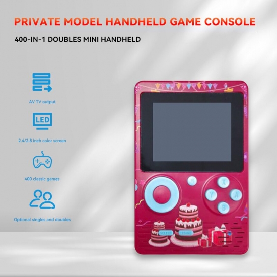 400 In 1 Retro Video Game Console Handheld Game Player Portable Pocket Tv Game Console Av Out Mini Handheld Player For Kids Gift