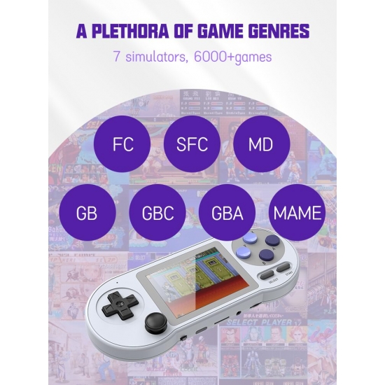 Snpro 3 Inch Ips Handheld Game Console Mini Portable Retro Gaming Consoles 10000 Games Av Output For Gba Sega Dendy Snes