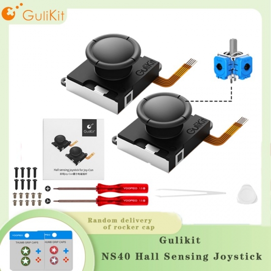 Gulikit Ns40 Hall Sensing Joystick For Joy-con,Superlow Power Anti Drift Durable Replaceable For Nintendo Switch,Ns Oled,Ns Lite