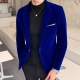 Men-s Blazers High Quality Golden Velvet Suit Slim Business England Style Spring And Autumn Daily Groom Casual Blazers
