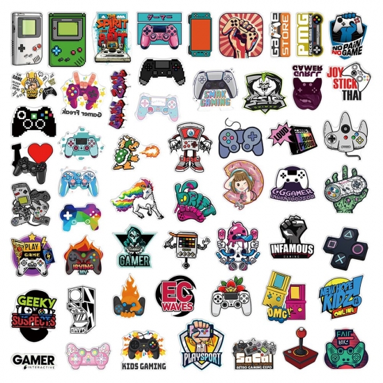 10-30-50Pcs Cool Vintage Video Game Stickers Decal Skateboard Laptop Phone Bike Car Funny Waterproof Sticker Kids Classic Toys