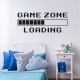 Game Room Home Decor Computer Video Game Zone Loading Decal Wall Quote Mural Gamer Sign Vinyl Wall Sticker Playroom Decor