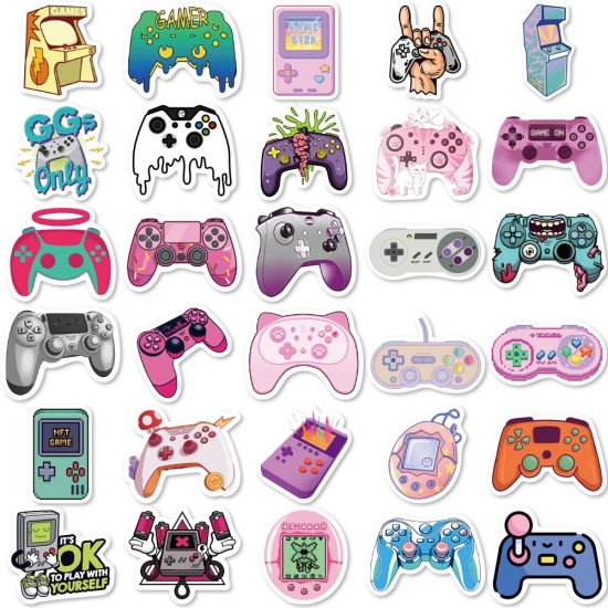10-60Pcs Gaming Stickers For Kids Water Bottles Video Gamer Stickers For Laptop Game Reward Vinyl Stickers Pack For Teachers