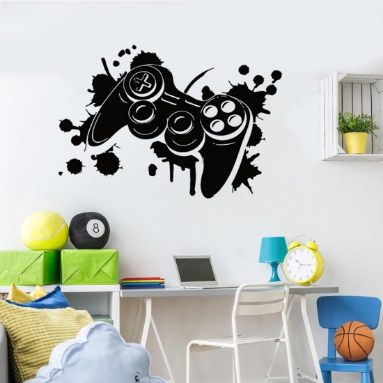 Game Wall Sticker Decal Choose Your Weapon Gamer Quote Controller Video Game Boys Bedroom Handmade