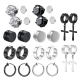 10 Pairs Stainless Steel Non-piercing Magnetic Stud Earrings Unisex Cz Magnet Ear Close Clip Women Men Punk Hip Hop Earring Set