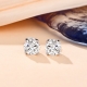 Attagems 2 Carat 8-0Mm D Color Moissanite Stud Earrings For Women Top Quality 100% 925 Sterling Silver Sparkling Wedding Jewelry