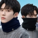Winter Men Outdoor Windproof Warm Scarf Unisex  Fashion Knitted Plush Thicken Wool Protect The Neck Scarf Female Pullover Scarf